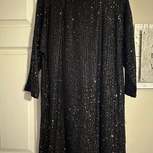 Vince Camuto Black Sequin dress